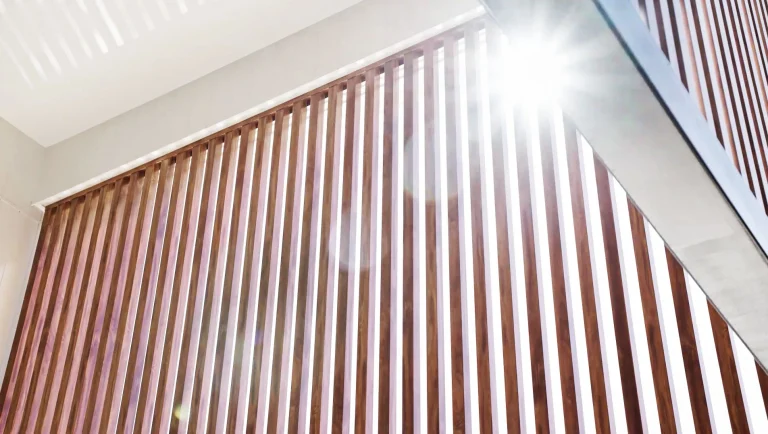 Timber Look Residential Aluminium Battens Screening in Australia - Spotted Gum Colour